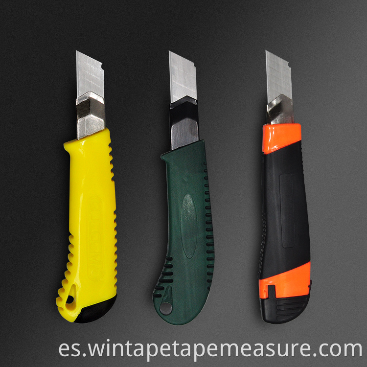 Sacapuntas de cuchillo retráctil del cortador del cuchillo para uso general de la herramienta multi del color del tamaño del logotipo de encargo